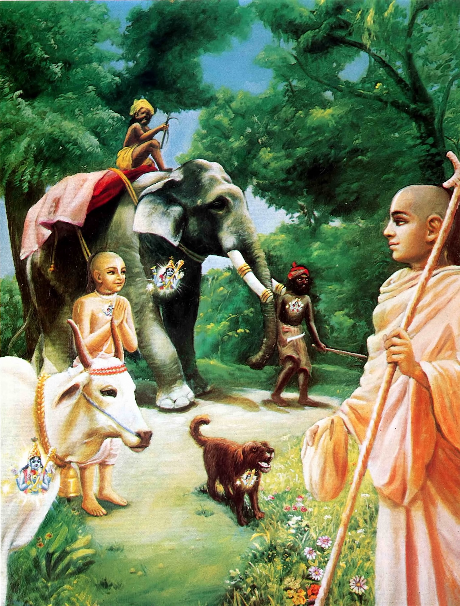 Illustration for Bg. 5.18