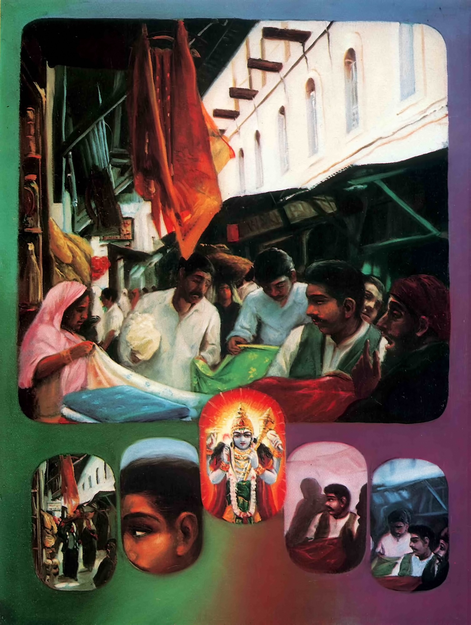 Illustration for Bg. 18.13-14